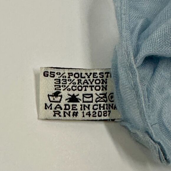 Simply Noelle Silk Blend Scarf Shawl Blue - Picture 5 of 7